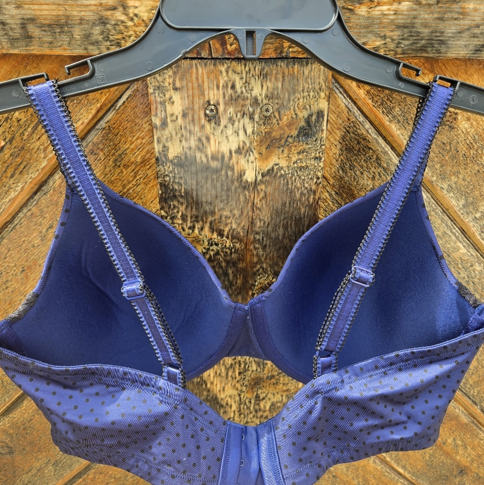 NWOT Olga Polka Dot Underwire Bra - Picture 5 of 5